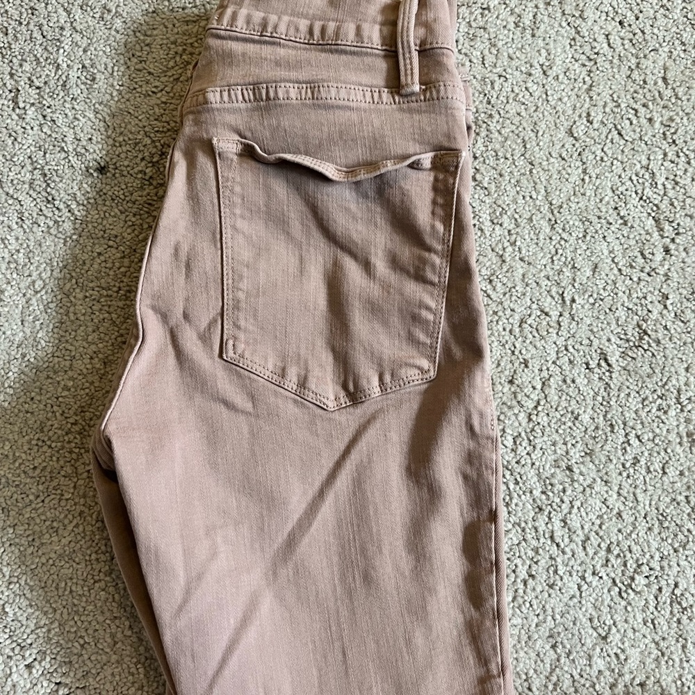 Frame blush skinny jeans